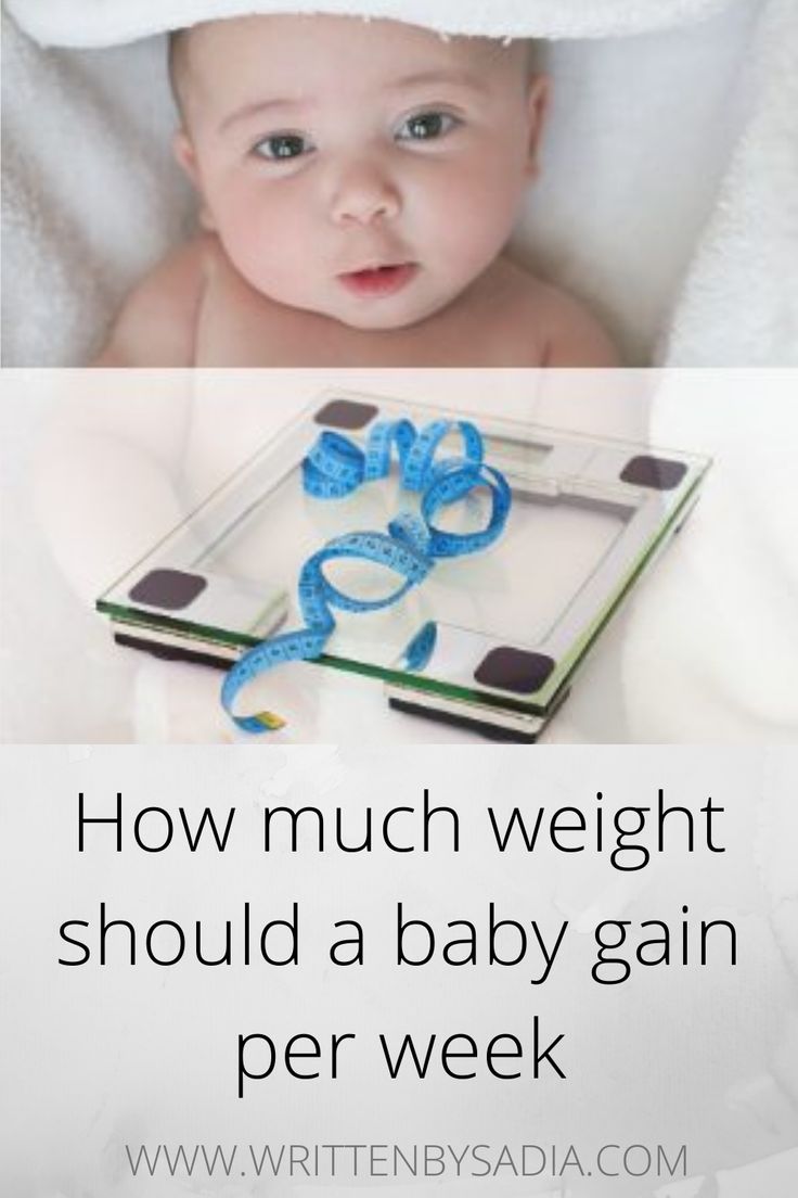 How much weight should a baby gain per week